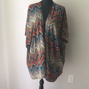 Boutique small multi colored kimono
